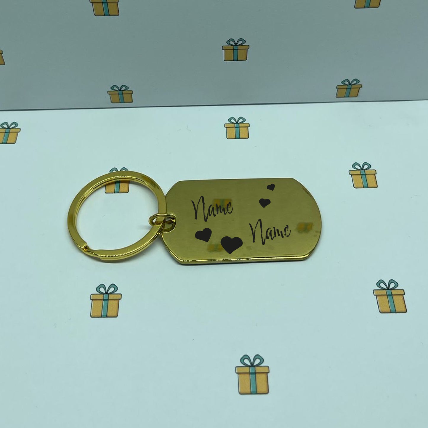 Edelstahl Schlüsselanhänger – Persönliches Geschenk für Verliebte