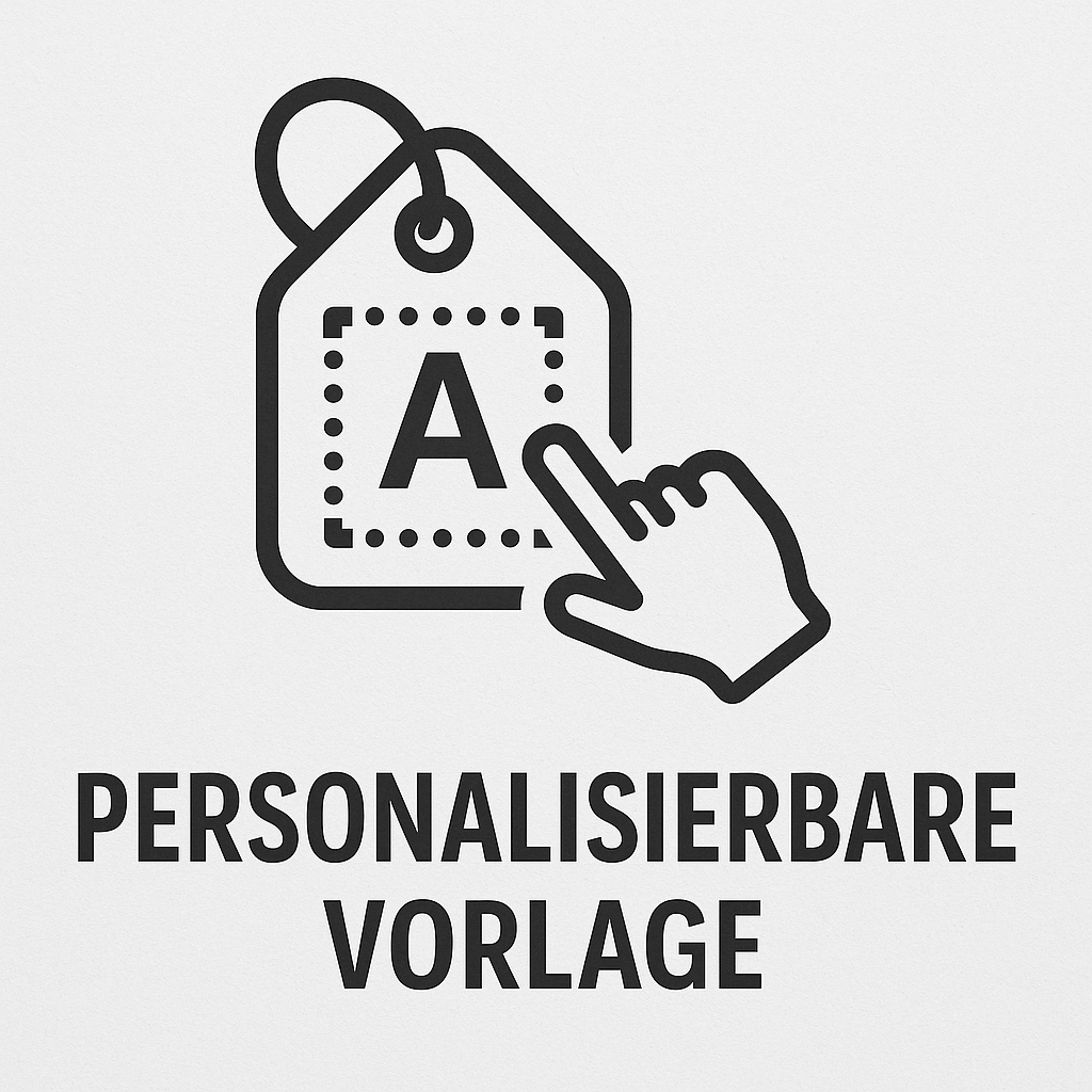 Personalisierbare Vorlagen – schnell & einfach