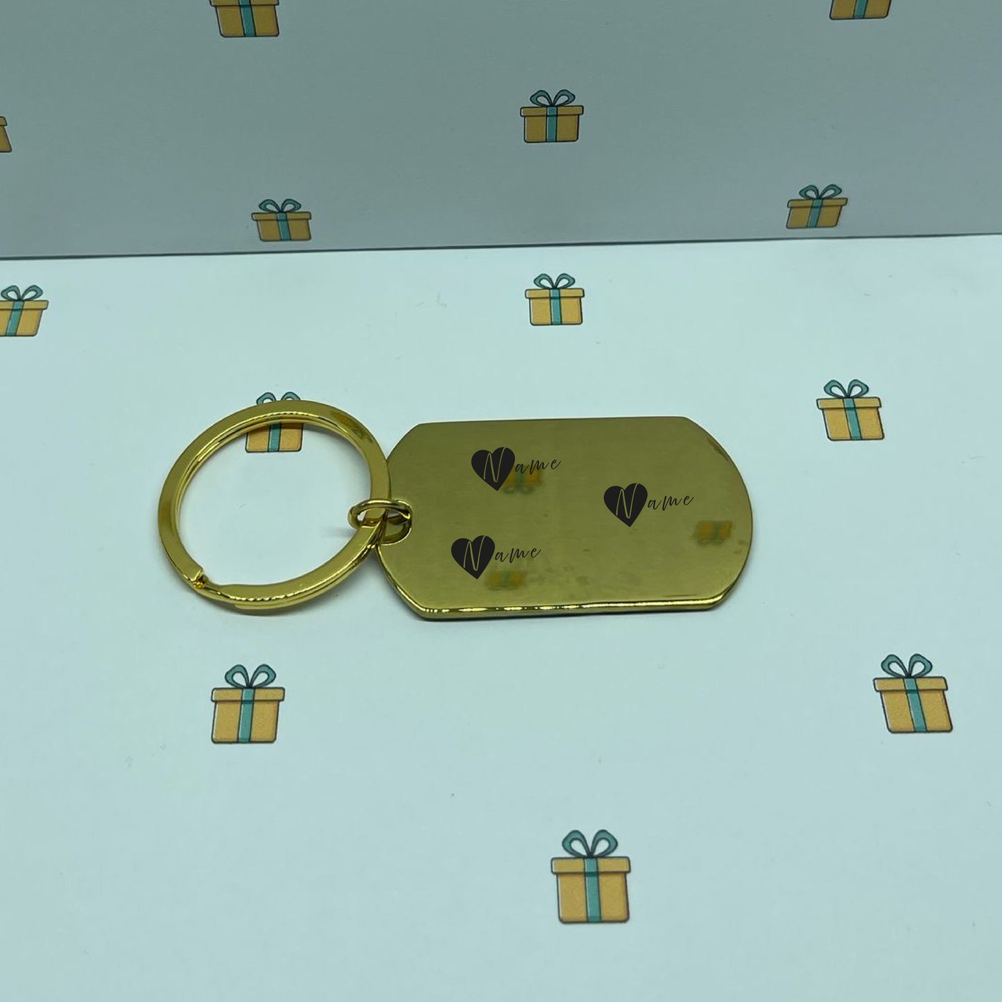 Personalisierter Edelstahl Schlüsselanhänger mit Gravur – Einzigartiges Geschenk für Eltern mit individuellen Namen