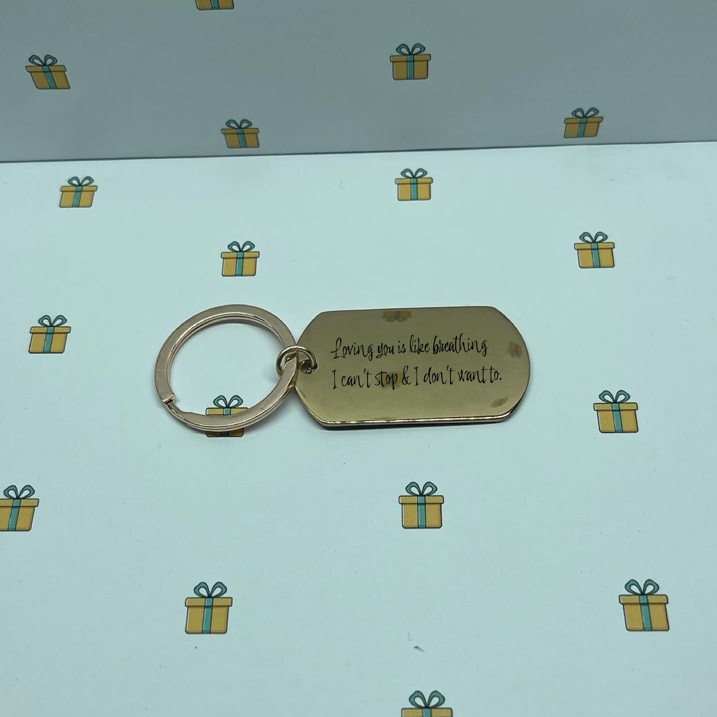 Edelstahl Schlüsselanhänger – Persönliches Geschenk für Verliebte